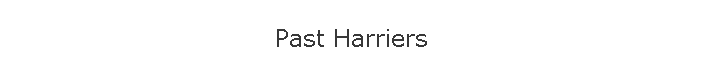 Past Harriers